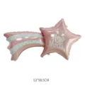 Dekorativer rosa Sternschnuppe Folienballon mit Feliz Ano Novo Text für Neujahrsfeier, 53x98,5cm - Spanischer Neujahr Sternschnuppe / 53x98.5cm / Rosa
