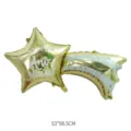 Goldener Stern Kometenballon mit Feliz Ano Novo Text, Größe 53x98,5 cm für Party - Spanischer Neujahr Sternschnuppe / 53x98.5cm / Gold