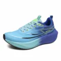 Laufschuh für Marathonläufer in Blau mit Farbverlauf und Carbonplatten-Technologie - 38 / Blau (2098)