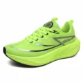 Professionelle neongrüne Marathon-Laufschuhe mit atmungsaktivem Mesh und dicker Sohle - 38 / Grün (2098)