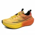 Hochleistungsfähige Marathon-Laufschuhe mit Carbonplatte in Gelb-Orange-Farbverlauf - 38 / Orange (2098)