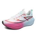 Hochleistungs-Marathon-Laufschuhe mit pink-blauem Farbverlauf und Carbonplatte - 38 / Rosa (2098)