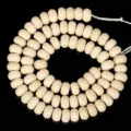 Natural 5x8mm cream white stone spacer beads strand for DIY jewelry making accessories - 5x8mm (Approx. 70 Beads) / Petrified Wood (#39)
