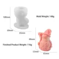 Stampo in silicone a forma di pupazzo di neve per candele fai-da-te con specifiche - Stampo Pupazzo di Neve con Scopa