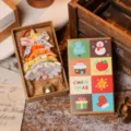 Handgefertigtes gelbes Pfeifenreiniger-Weihnachtsbaum-Ornament mit Glocke und Geschenkbox - Chenille Weihnachtsbaum Stil 5 (In Box) / Kartonverpackung