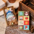Handgefertigtes Pfeifenreiniger-Weihnachtsbaumglöckchen in festlicher Geschenkbox. - Chenille Weihnachtsbaum Stil 6 (In Box) / Kartonverpackung