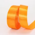 Glänzende orangefarbene 2.5cm Polyester Satinbandrolle für Geschenkverpackungen und Deko - Orange