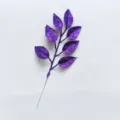 Foglie artificiali glitterate viola per albero di Natale e decorazioni per ghirlande fai da te - Viola