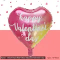 18-Zoll herzförmiger Folienballon für die Valentinstag-Dekoration in Rot und Gelb - 18 Zoll Herz Rot-Gelb Magie Valentinstag (TX133) / 50 Stk. Packung