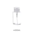 Transparente 200ml Pumpflasche aus Kunststoff für Make-up-Entferner und Hautpflege - 200ml