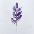 Purple glitter artificial leaf branch for Christmas holiday home decoration atmosphere - Purple