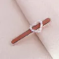 Vintage rhinestone heart hair clip elegant duckbill clip for women side hair accessories - Rhinestone Heart (YU655) / Brown