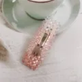 Kristallen haarklem voor vrouwen sprankelende strass haarspeld stijlvolle haaraccessoires - Roze Gradiënt