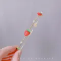 Sweet strawberry metal thin headband fashion minimalist hair accessory for women daily wear - Strawberry