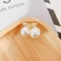 Pearl cherry hair claw clip cute small shark hair clamp for women stylish hair accessories - Pearl Cherry Style