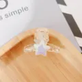 Transparent iridescent star hair claw clip for women and girls daily hair styling accessories - Star Style
