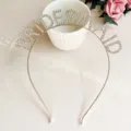 Goldener Strass BRIDESMAID Haarreif Kristall Party Haarschmuck Braut Accessoire - BRIDESMAID