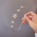 Serre-tête élégant en strass et perles, fine couronne de cheveux florale pour femmes et filles. - Serre-tête Fleur