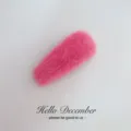 Roze pluche haarspeld schattige druppelhaarspeld pluizig haaraccessoire leuk item - Rood