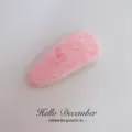 Roze pluche haarspeld schattige waterdruppel bb clip zachte donsige haarspeld dames - Roze