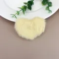 Cute yellow heart plush hair clip for autumn and winter sweet girls everyday hair accessories. - Peach Heart Style / 6.5cm x 2.7cm / Light Yellow Heart