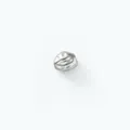 Perle intercalaire DIY en acier inoxydable, charm pépite argenté pour bracelets et colliers. - Style B-70 / 6.5*5mm / Acier