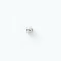 Perle d'espacement acier inox tube argente martele composant bracelet collier DIY - Style B-73 / 3mm / Acier