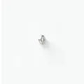 Perle d'espacement argente en acier inoxydable pour collier bracelet accessoire de bijoux - Style B-113 / 4*3.5mm / Acier