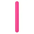 Pink silicone slap bracelet, fun wrist band party toy and gift for kids and students. - Rose Red