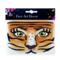 Tiger Gesicht Kunst Dekor Aufkleber Set mit Glitzer und Strass für Halloween Party Kostüme. - Gesichtsaufkleber