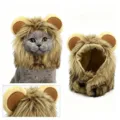 Süsses Haustier Löwenmähne Perücke Kostüm Hut für Katzen und Hunde, lustige Plüsch Party - M / Kopfschmuck / Brauner Bär