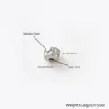 Roestvrijstalen afstandskraal voor DIY armband ketting sieraden maken 4x5mm gat 1mm - Stijl B-51 / 4x5mm / Staalkleur