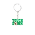 Llavero de fútbol americano de PVC, colgante verde touch down regalo deportivo ideal. - Estilo de Eslogan de Touchdown