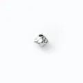 Perle intercalaire trouée en acier inoxydable, composant de bijoux DIY argent. - Style B-145