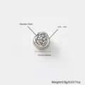 Roestvrij Staal Camelia Bloem Kralen 6.5mm Gaatje 1mm DIY Sieraad Maken Accessoire Onderdeel - Camelliabloemstijl (B-58) / 6.5x6.5mm / Staalkleur