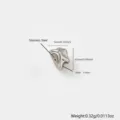 Onregelmatige afstandskraal van roestvrij staal voor DIY sieraden maken gat van 1.5mm - Stijl B-63 / 5x6.5mm / Staalkleur