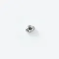 Perle intercalaire métal irrégulier en acier inoxydable finition argentée pour bijoux. - Style B-161