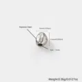 Onregelmatige roestvrijstalen afstands kralen voor DIY sieraden accessoire maat 5x6.5mm - Stijl B-66 / 5x6.5mm / Staalkleur