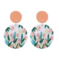 Orecchini pendenti con fiori colorati vintage retrò gioielli per feste vacanze carini e dolci - Stile 5