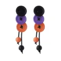Gotische Halloween knop kwast oorbellen, unieke Y2K kleurblok party sieraden cadeaus. - Stud oorbellen / Stijl 1 Oorbellen