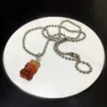 Transparent jelly bear necklace for women, playful choker clavicle chain jewelry. - Soda Bear