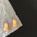 Handgemachte süße Miniatur Joghurtflasche Ohrringe Haken Stil für Damen und Mädchen - Rosenrote Milchflasche (Haken)