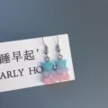 Niedliche zweifarbige Gummibärchen Ohrringe süße Harz Ohrhänger Damen Mode Schmuck Alltag - Haken-Stil / Farbe 5