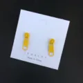 Boucles d'oreilles créatives éclair jaunes mignonnes personnalité bijoux accessoires mode - Jaune