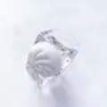 Clear acrylic ring with cute white dumpling decor, funny novelty resin jewelry for women. - Size 7 / Transparent Base 3D Steamed Bun Style (No. 10)