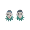 Harajuku eigenzinnige clown oorbellen gedetailleerd, schattige cartoon circus oorknopjes. - Stijl 3 (Grappig Masker Gezicht Clown)
