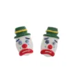 Eigenzinnige treurige clown oorknopjes, Harajuku stijl schattige cartoon oorbellen. - Stijl 4 (Groene Hoed Traan Clown)