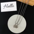 Couple best friends puzzle pendant necklace with bead chain set for students fashion jewelry - Puzzle (Two Pieces)