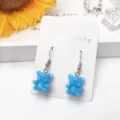 Süße blaue Bär Ohrringe süße Bonbon Stil süßer Schmuck für den täglichen Gebrauch Details - Haken-Stil / Blau