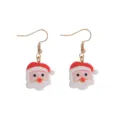 Weihnachtsmann Ohrringe Harz niedliche festliche Weihnachtsschmuck Geschenke für Damen - Ohrhaken / Weihnachtsmann